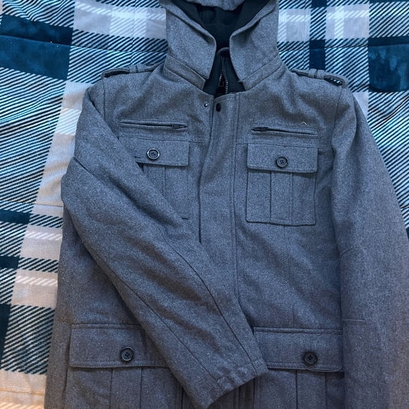 ♦️SALE ♦️GUESS Men's Coat Dark Grey - Picture 6 of 6